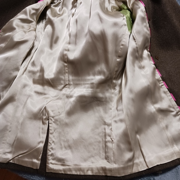 J Crew PS Wool double breasted Pea Coat Womens Button Pockets Slit in back Lined - Picture 5 of 5